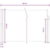 Ištraukiama šoninė užuolaida Smėlio 600 x 220 cm Poliesteris
