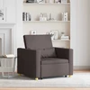 Fotelis Ištraukiamas sofa-lova vienvietis Tamsiai ruda audinys