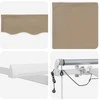 Ištraukiama markizė Smėlio 300 x 250 cm Poliesteris ir Metalas