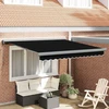 Ištraukiama markizė Juoda 350 x 250 cm Audinys ir aliuminis