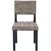 Valgomasis krėslas 2 pcs Kubu ratanas Juoda plauna