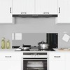 Virtuvės atbraila Juoda 120 x 40 cm grūdintas stiklas