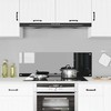 Virtuvės atbraila Juoda 120 x 40 cm grūdintas stiklas