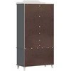 Juodai rašomas spinta ROROS Pilka ir balta 90 x 45 x 180 cm