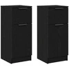 Kabalas 2 pcs Juodas ąžuolas 30 x 30 x 70 cm Apdirbta mediena