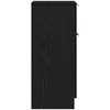 Kabalas 2 pcs Juodas ąžuolas 30 x 30 x 70 cm Apdirbta mediena