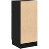Kabalas 2 pcs Juodas ąžuolas 30 x 30 x 70 cm Apdirbta mediena