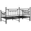 Dienos lovos rėmas Juoda 90 x 200 cm Plienas