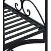 Sodo suolas Juoda 121 x 48 x 200 cm Plienas