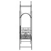 Sodo suolas Juoda 121 x 48 x 200 cm Plienas