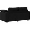 Dvivietė sofa Juodas 160 cm audinys