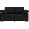 Dvivietė sofa Juodas 160 cm audinys