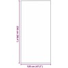 Durų kilimėlis Juoda 120 x 250 cm 100% poliamidas