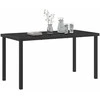 Sodo stalas Juoda 140 x 70 x 73 cm metalas