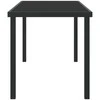 Sodo stalas Juoda 140 x 70 x 73 cm metalas