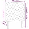 Galvūgalis Juodas 100 cm Aksomas