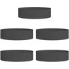 Vazonų žiedas 5 pcs Juoda 80 x 80 x 20 cm