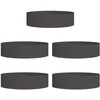 Vazonų žiedas 5 pcs Juoda 80 x 80 x 20 cm