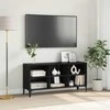 TV staliukas TV spintelių komplektas Juodas 103,5 x 30 x 50 cm