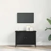 TV staliukas Televizoriaus spintelė 60 x 35 x 45 cm Juodas ąžuolas