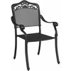 Sodo Kėdė 2 pcs Juoda 55 x 55 x 92,5cm Aliuminis