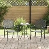 Sodo Kėdė 2 pcs Juoda 55 x 55 x 92,5cm Aliuminis
