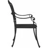 Sodo Kėdė 2 pcs Juoda 55 x 55 x 92,5cm Aliuminis