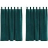 Užtemdymo užuolaidos 2 pcs Tamsiai žalia 140 x 140 cm Aksomas