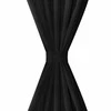 Juodos Užuolaidos su Kilpomis 140 x 245 cm, 2 vnt., Mikro Satinas