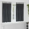 Užtemdymo užuolaidos 2 pcs Tamsiai pilka 140 x 175 cm Aksomas