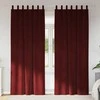 Užtemdymo užuolaidos 2 pcs Vyno raudona 140 x 260 cm Aksomas