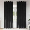 Užtemdymo užuolaidos 2 pcs Juoda 140 x 225 cm Aksomas