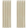 Užtemdymo užuolaidos 2 pcs Kreminė 140 x 225 cm Aksomas