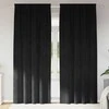 Užtemdymo užuolaidos 2 pcs Juoda 140 x 245 cm Aksomas