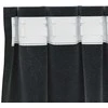 Užtemdymo užuolaidos 2 pcs Juoda 140 x 245 cm Aksomas