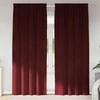 Užtemdymo užuolaidos 2 pcs Vyno raudona 140 x 260 cm Aksomas
