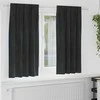Užtemdymo užuolaidos 2 pcs Juoda 140 x 175 cm Aksomas