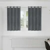 Užtemdymo užuolaidos 2 pcs Šviesiai pilka 140 x 140 cm Aksomas