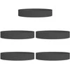 Vazonų žiedas 5 pcs Juoda 120 x 120 x 20 cm