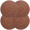 Jūros žolės padėkliukai 4 pcs Ruda Ø 30 cm 100% Jūros žolė