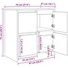 Šoninės lentynos 2 pcs artisano ąžuolo 70 x 41 x 75 cm