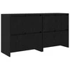 Šoninės lentynos 2 pcs juoda ąžuolo 70 x 41 x 75 cm