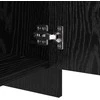 Kabalas 2 pcs Juodas ąžuolas 70 x 41 x 75 cm Apdirbta mediena