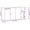 Kabalas 2 pcs Juodas ąžuolas 79 x 38 x 80 cm Apdirbta mediena