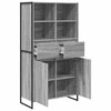 Kabalas 2 pcs Pilkas Sonoma 81 x 36 x 150.5 cm Apdirbta mediena