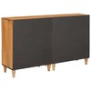 Kabalas 2 pcs Ruda 60 x 33 x 75 cm mango medienos masyvas