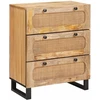Kabalas 2 vnt. 60 x 33 x 75 cm Kietas mango medis Ruda
