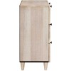Kabalas 3 pcs Balta 180 x 33,5 x 75 cm mango medienos masyvas