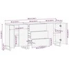 Kabalas 3 pcs Ruda 60 x 33 x 75 cm Kietas mango medis