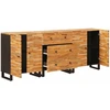 Kabalas 3 vnt. 60 x 33 x 75 cm Kietas mango medis Ruda